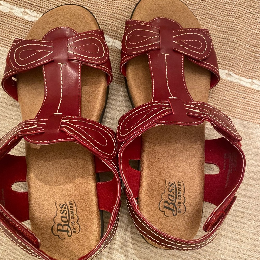 BASS UEC Womens Sandals Size 9 Red Tabitha Comfort
Sandals Black Sole - Picture 7 of 16